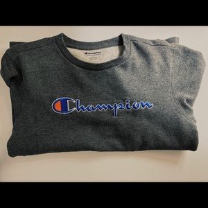 Dark Grey Champion Crewneck
